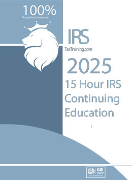 2025 IRS RTRP 15 Hour Continuing Education